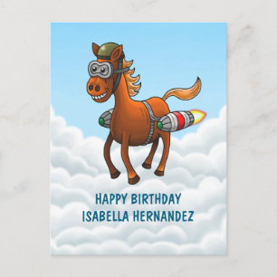 Pony's Rocket Ride Postcard