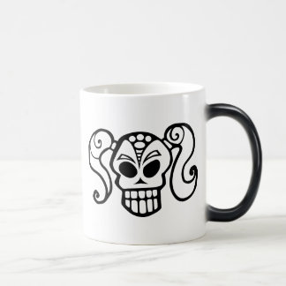 Ponytail Skull Girl Morphing Mug