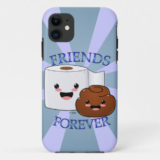 Poo and Toilet Paper BFFS iPhone 11 Case