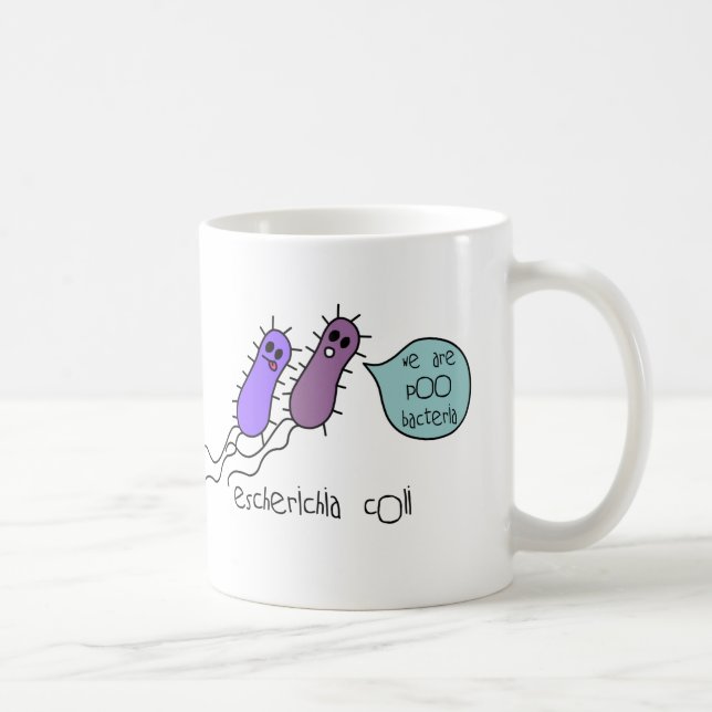 Poo Bacteria Coffee Mug (Right)