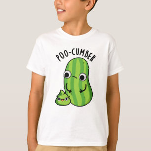 Poo-cumber Funny Cucumber Pun  T-Shirt