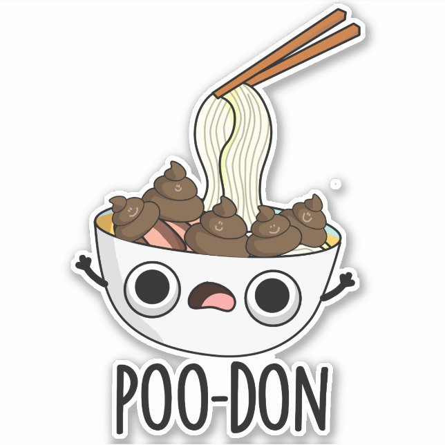 Poo-don Funny Udon Pun  (Front)