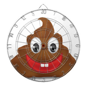 poo emojis dartboard
