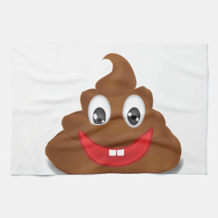 poo emojis kitchen towel