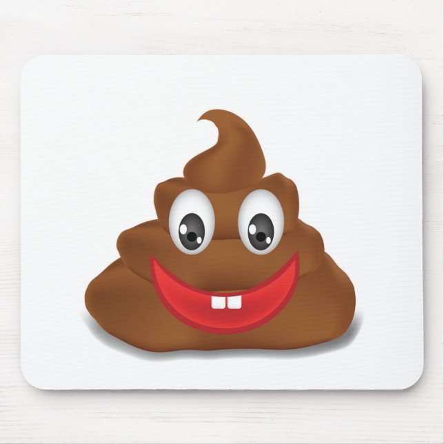 poo emojis mouse pad (Front)