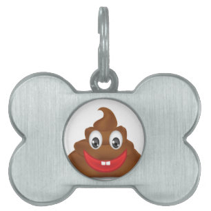 poo emojis pet tag