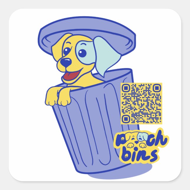 Pooch Bins Sticker Labrador (Front)