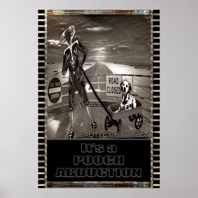 Pooch Enduction Chien Drôle Poster (Devant)