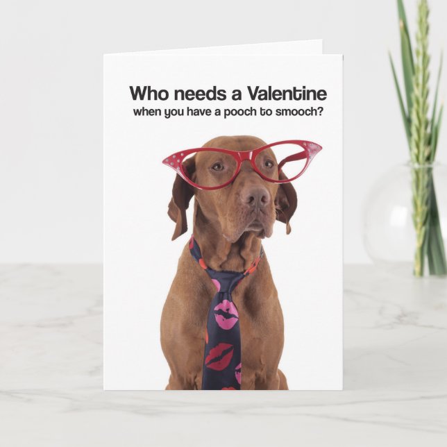 Pooch to Smooch (Vizsla) Greeting Card (Front)