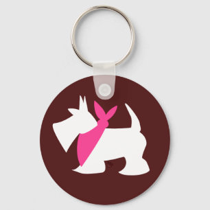 Pooches in Pink Keychain