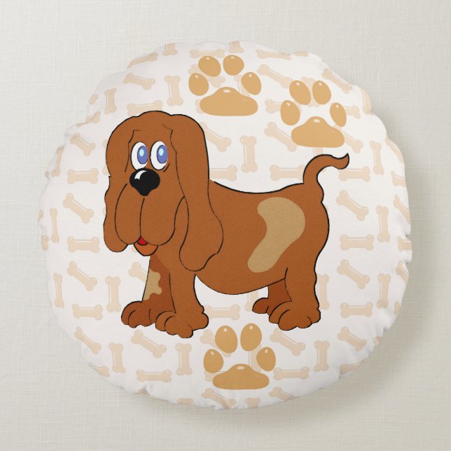Poochtastic Round Pillow (Front)