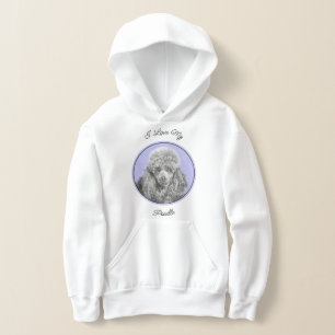 Poodé Jouet miniature Argent gris bleu Chien Art