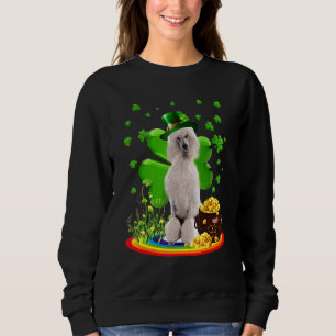 Poodle 1 St Patricks Day Irish Shamrock Dog Loves Sweatshirt