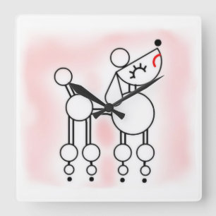 Poodle Aesthetic, Poodle Acrylic Wall Clock