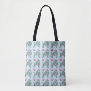 Poodle And Paw Tote Bag