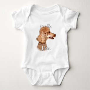 Poodle (apricot) Mom 2 Baby Bodysuit