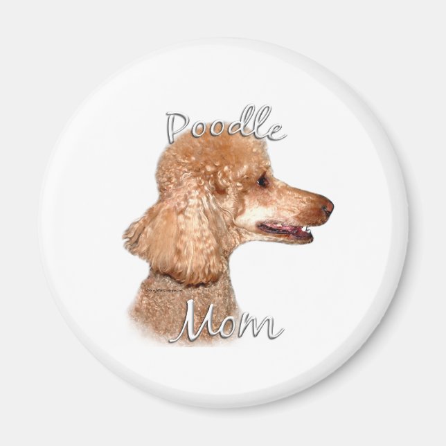 Poodle (apricot) Mom 2 Magnet (Front)