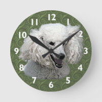 Poodle Art Wall Clock