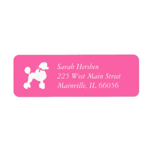 Poodle Baby Shower Pink