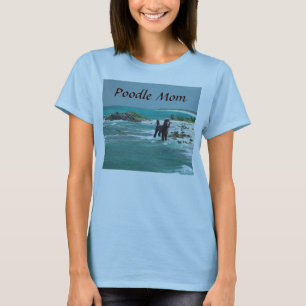 Poodle Beach Mom T-Shirt