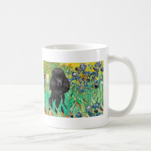 Poodle (black 1) - Irises Coffee Mug