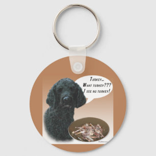 Poodle (black) Turkey Keychain