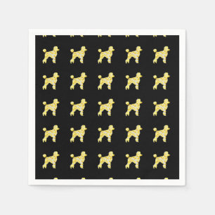 POODLE BLING NAPKIN
