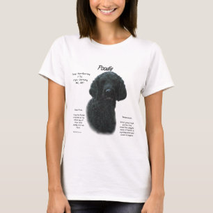 Poodle (blk) History Design T-Shirt