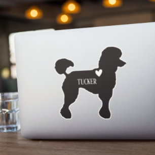 Poodle Breed Silhouette Custom Name