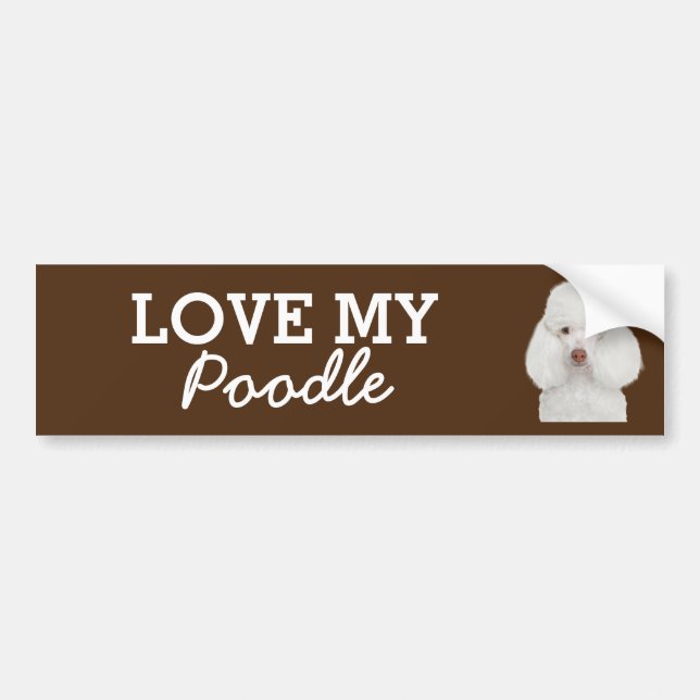 Poodle bumper sticker (Front)