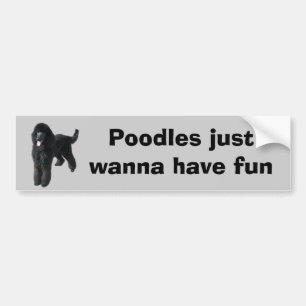 Poodle Bumper Sticker