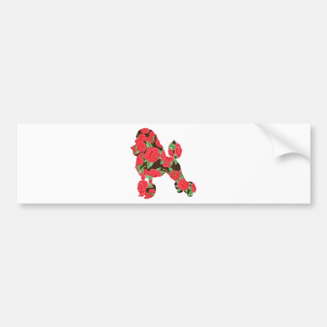 Poodle Bumper Sticker (Front)