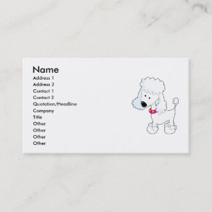 Poodle Business Card