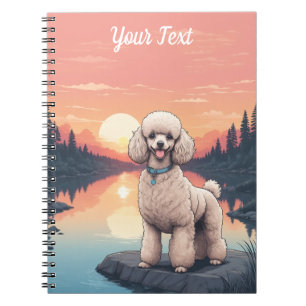 Poodle by Lake Notebook