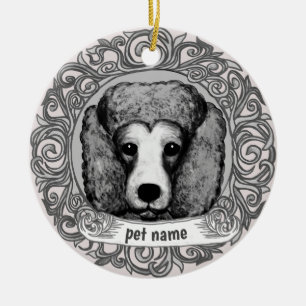 Poodle Chien Amoureux Mémoire ornement