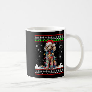 Poodle Christmas Ugly Sweater Funny Dog Xmas Coffee Mug