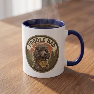 Poodle Dad Coffee Mug   Doodle Dog Dad Gift