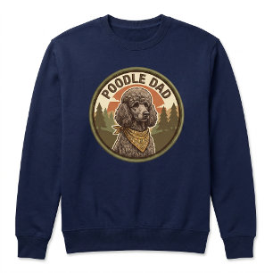 Poodle Dad Crewneck Doodle Dog Dad Gift Vintage Sweatshirt
