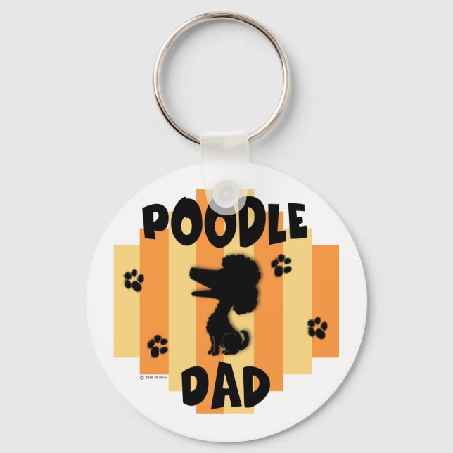 Poodle Dad Keychain (Front)