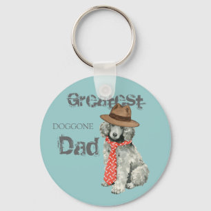 Poodle Dad Keychain