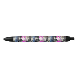 Poodle Day 2016 - Barnes - Pink Standard Poodle Black Ink Pen