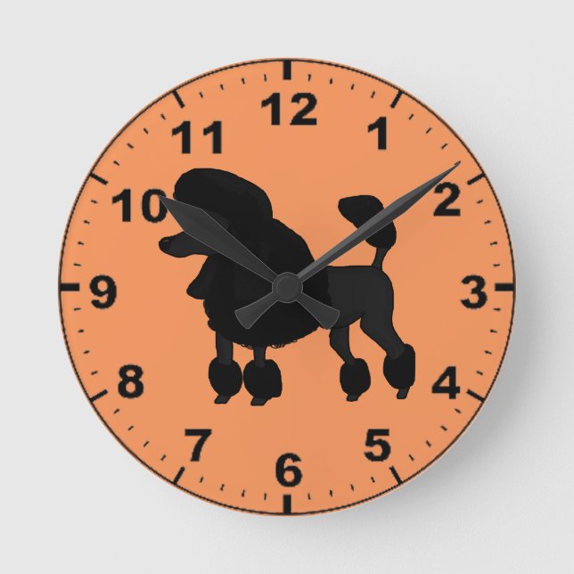 Poodle design wall clocks (Front)