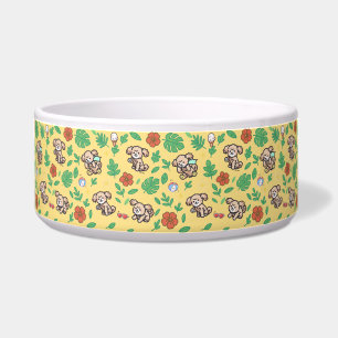 Poodle Dog Bowl with Summer Tropical Kawaii Pet
