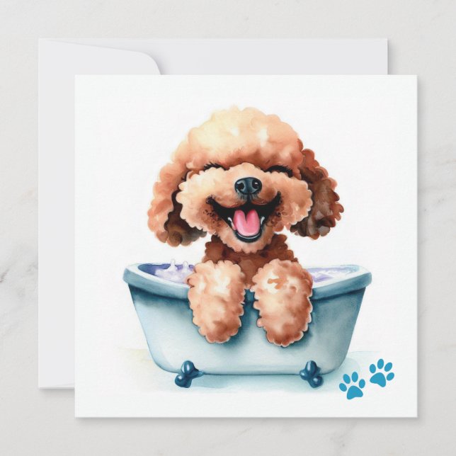 Poodle Dog Card (Front)
