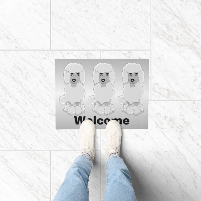 Poodle Dog Design Doormat (Indoor)