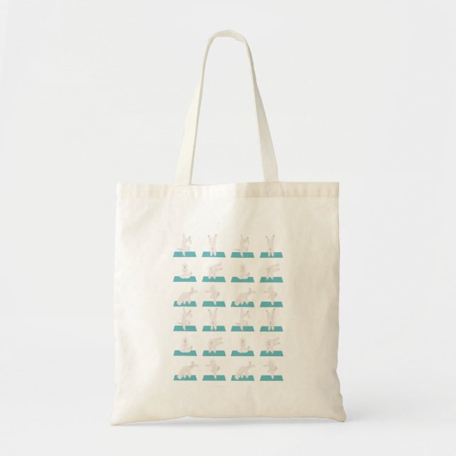 Poodle dog doing yoga Tote bag (Front)