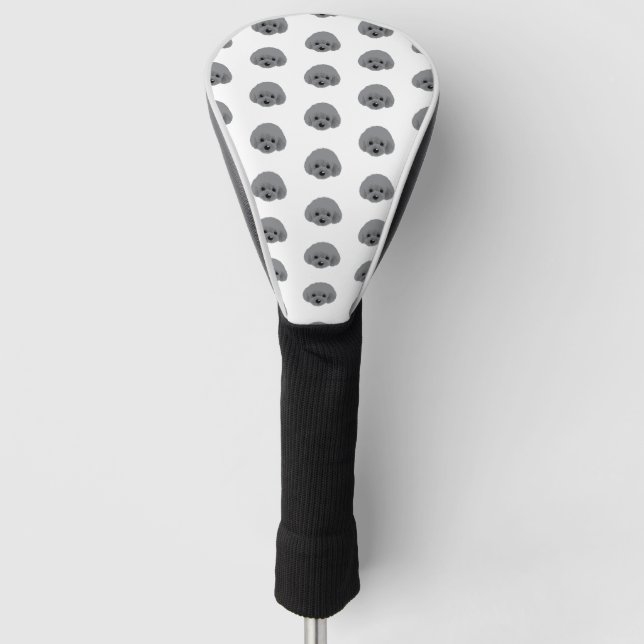 Poodle dog golf head cover (Front)