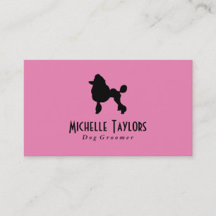 Poodle   Dog Groomer Business Card