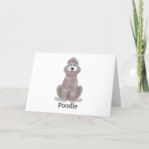 Poodle Dog   Holiday Card