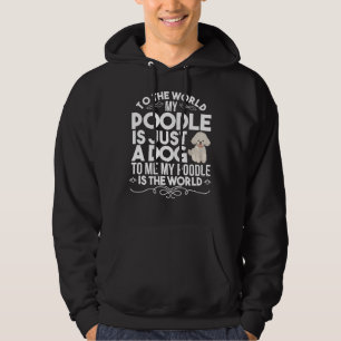 Poodle dog hoodie